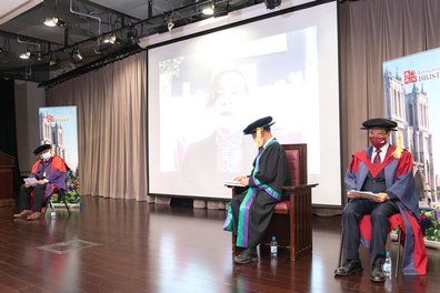 Presentation of EdD and MSc / MEd graduates