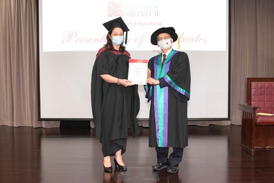 Presentation of EdD and MSc / MEd graduates