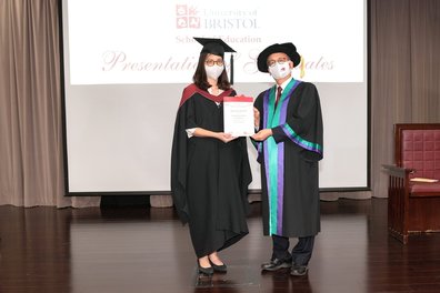 Presentation of EdD and MSc / MEd graduates